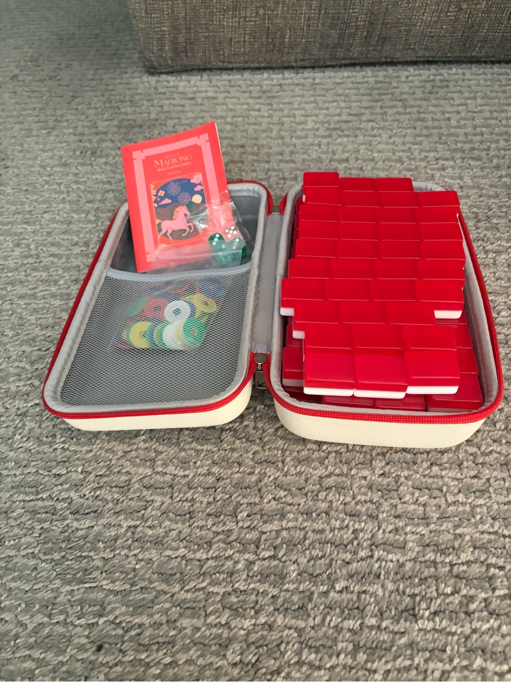 Mahjong Set includes racks, tile case, tote and Maison Lude Acrylic tiles - Picture 5 of 8